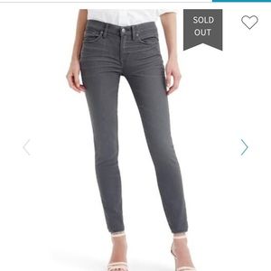 J Crew Toothpick Jeans in Grey Dove